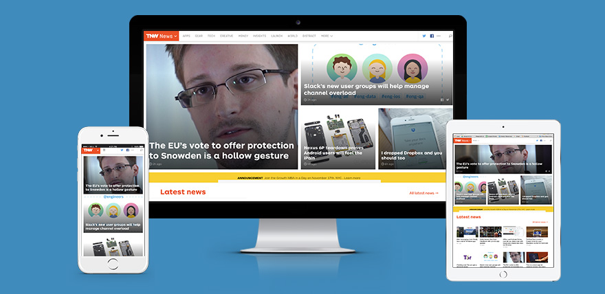 Increase Customer Retention like The Next Web News responsive <a href=
