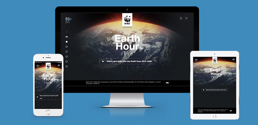 Increase Customer Retention like Earth Hour responsive website