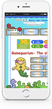 Gamequarium's mobile experience