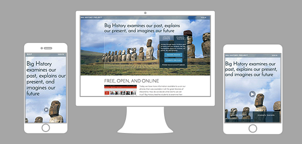 Big History Project website
