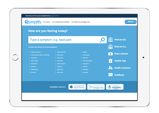 Symptify website