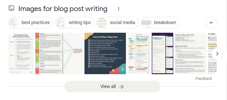Blog post writing images for customer experience content